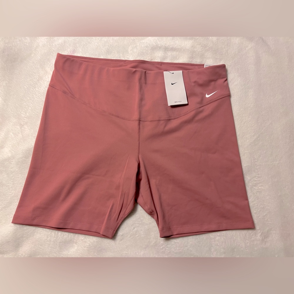 SOLD - Nike Pink Dri-Fit Athletic Yoga Biking Training Shorts - Picture 1 of 11